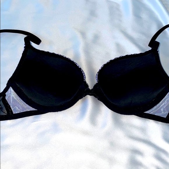 Victoria Secret Very Sexy Black Rose Bra 32B - Picture 8 of 9